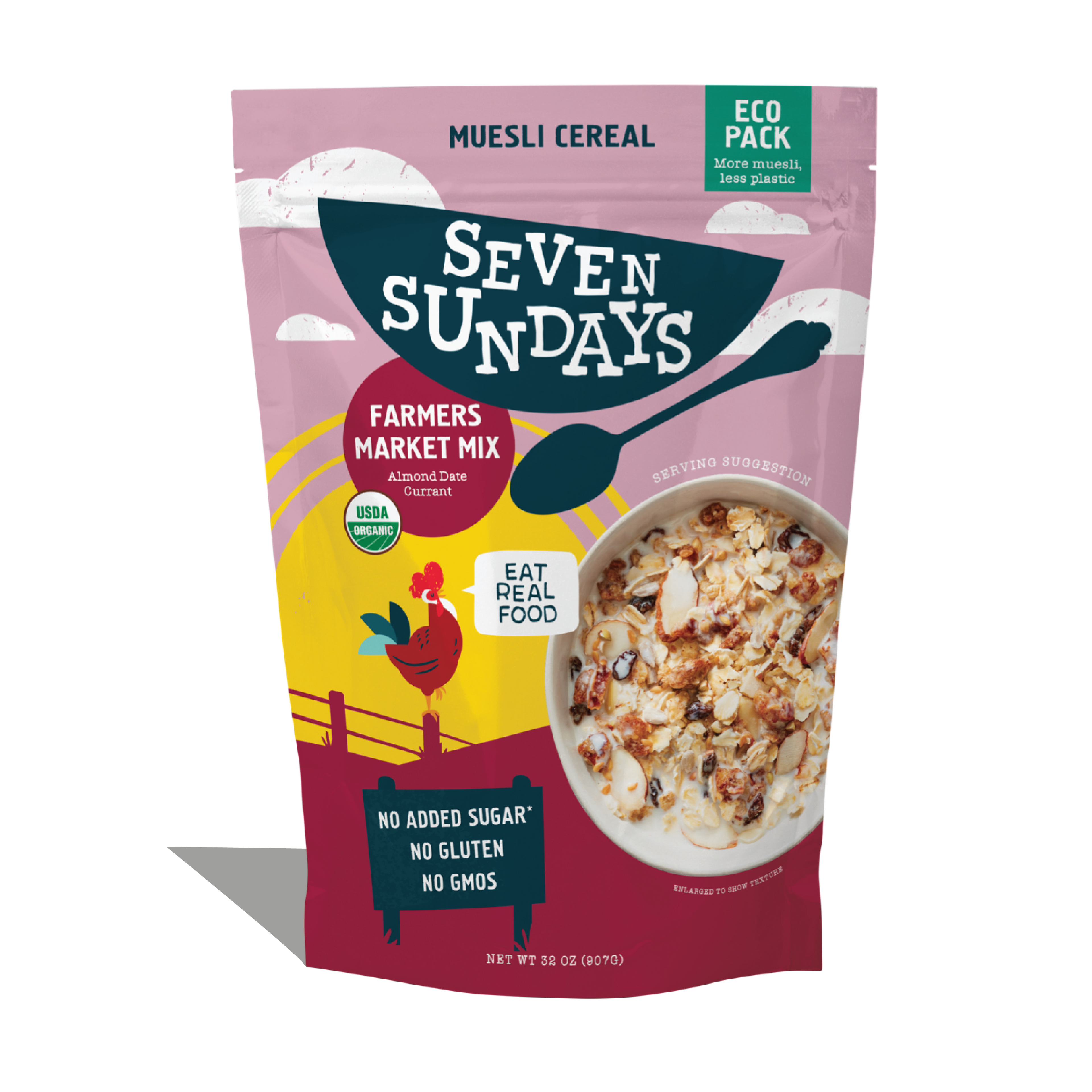 Organic Farmer's Market Almond Date Muesli Eco-Pack, 32oz