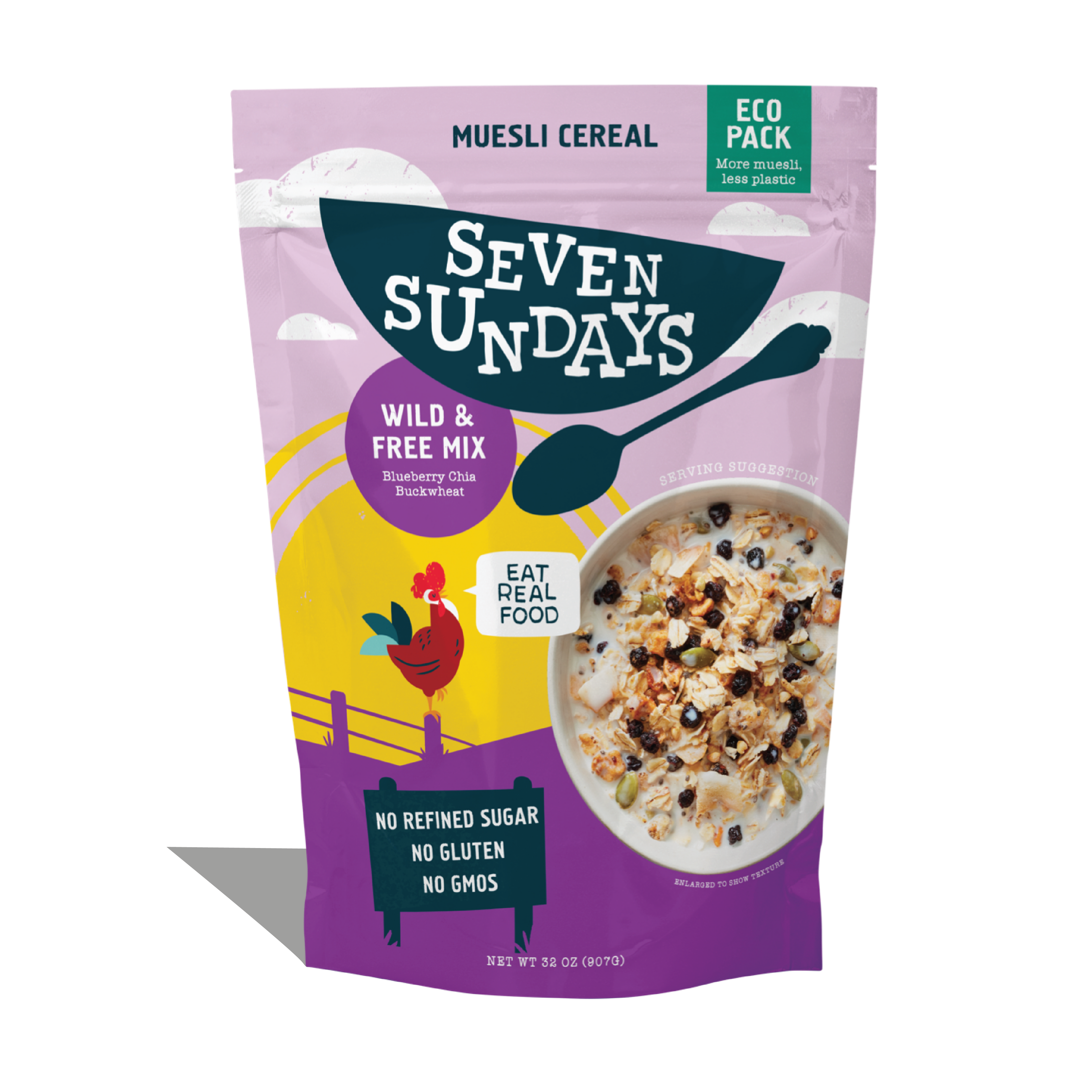 Wild & Free Blueberry Chia Muesli Eco-Pack, 32oz